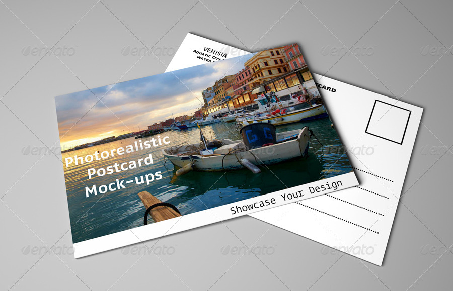 Realistic Postcard Mockups, Graphics GraphicRiver